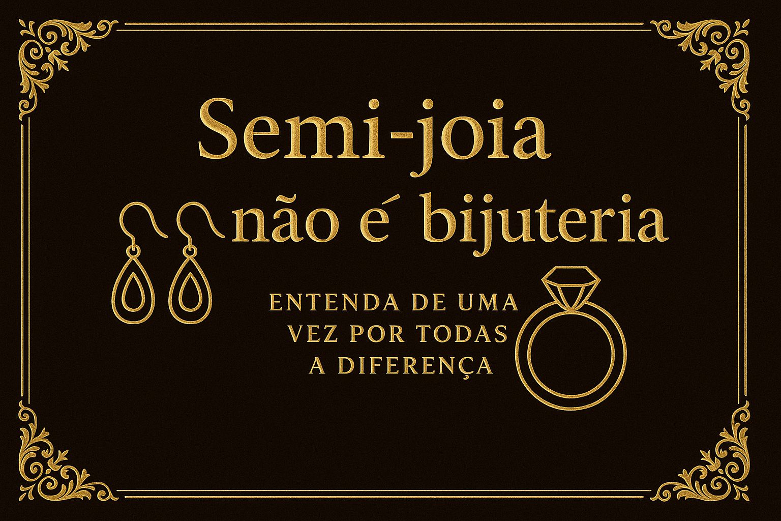 Semijoia não é bijuteria: entenda de uma vez por todas a diferença 💎✨