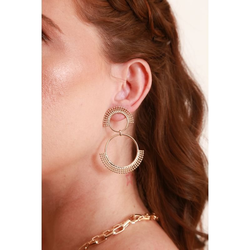 BRINCO ELOS COM CORRENTES EM OURO 18K