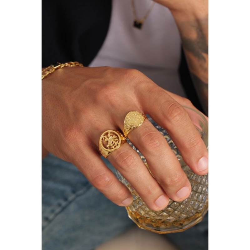 ANEIS MASCULINO EM OURO 18K