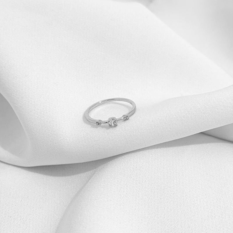 ANEL 3 PONTOS DE LUZ EM RÓDIO BRANCO