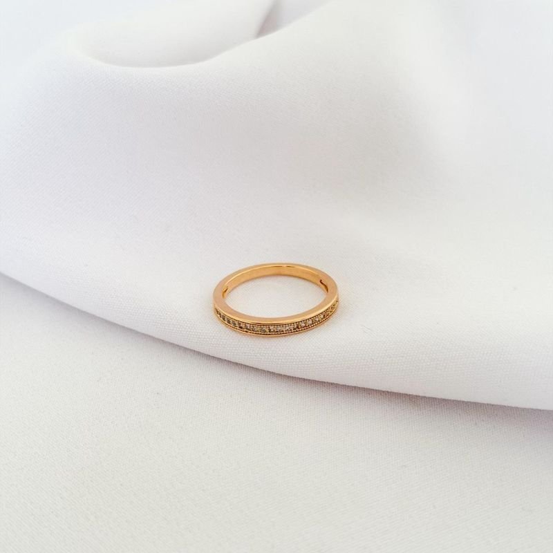 ANEL CRAVEJADO EM OURO 18K
