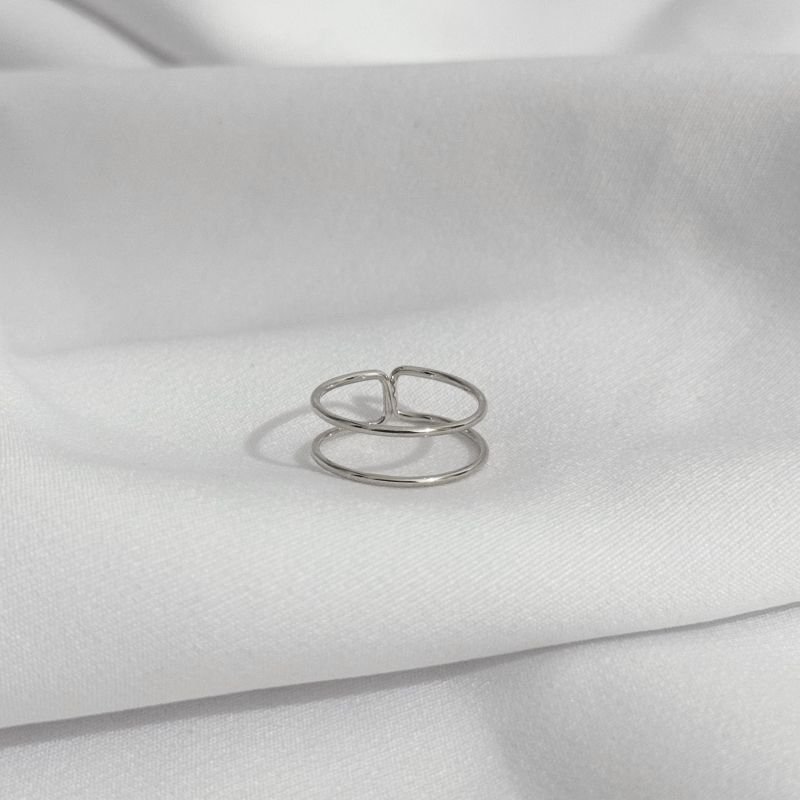 ANEL FIO DUPLO REGULAVEL EM RÓDIO BRANCO