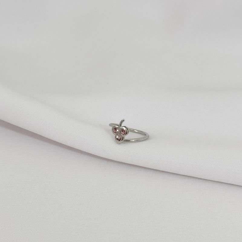 ANEL INFANTIL UVA EM RÓDIO BRANCO