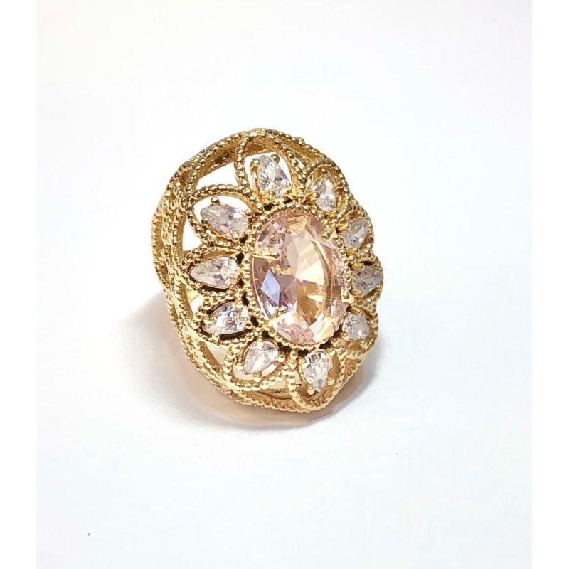 ANEL DE PEDRAS EM OURO 18K