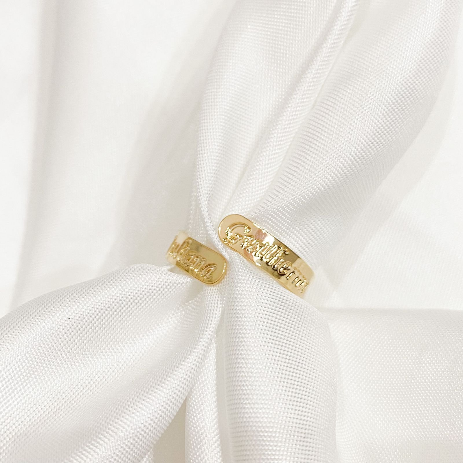 ANEL TORCIDO PERSONALIZADO - SOB ENCOMENDA EM OURO 18K