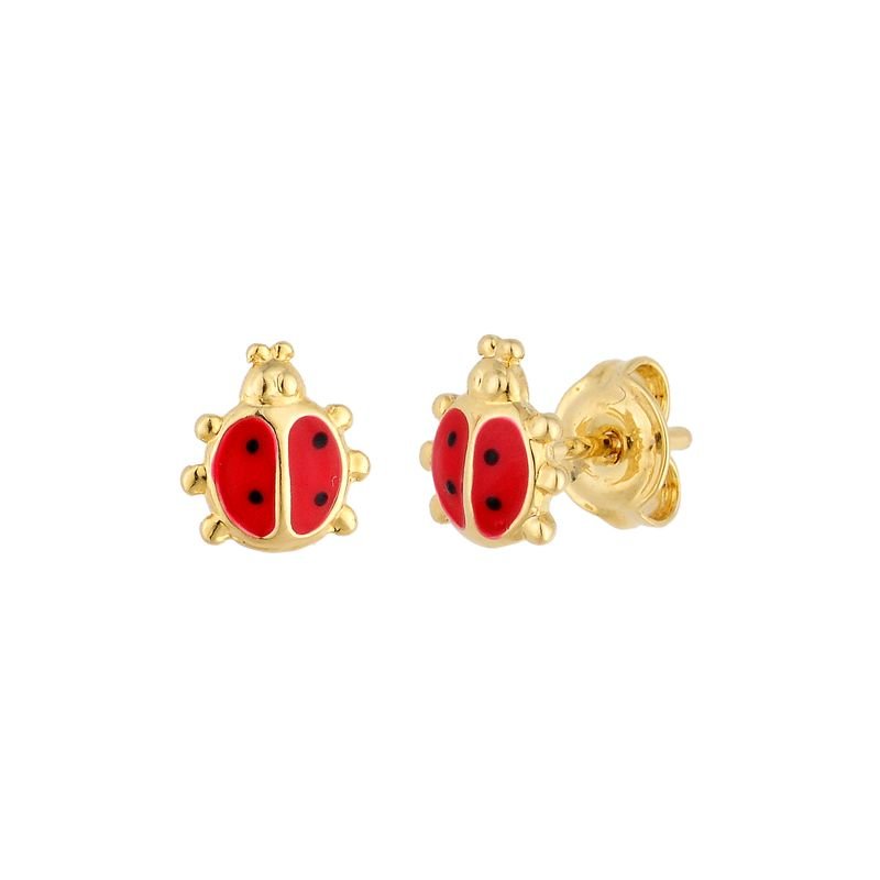 BRINCO JOANINHA RESINADO EM OURO 18K