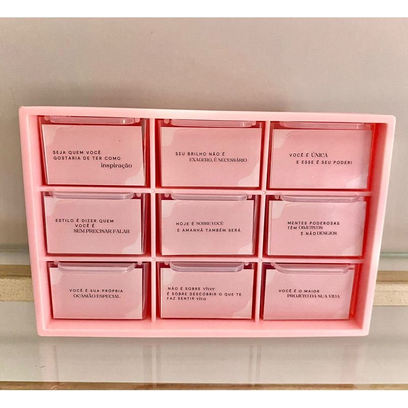 BOX ELEMENTOS COM 9 PEÇAS COLECIONÁVEIS EM OURO 18K