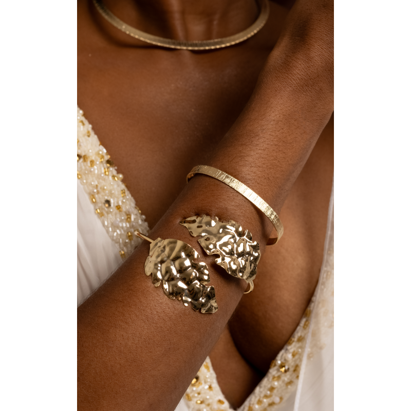 BRACELETE 5MM LIXADO EM OURO 18K