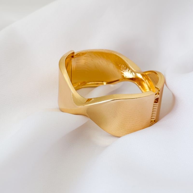 BRACELETE ARTICULADO LAÇO EM OURO 18K