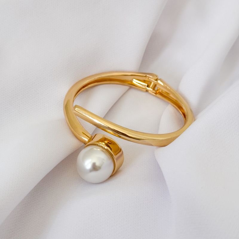 BRACELETE ARTICULADO PEROLA EM OURO 18K