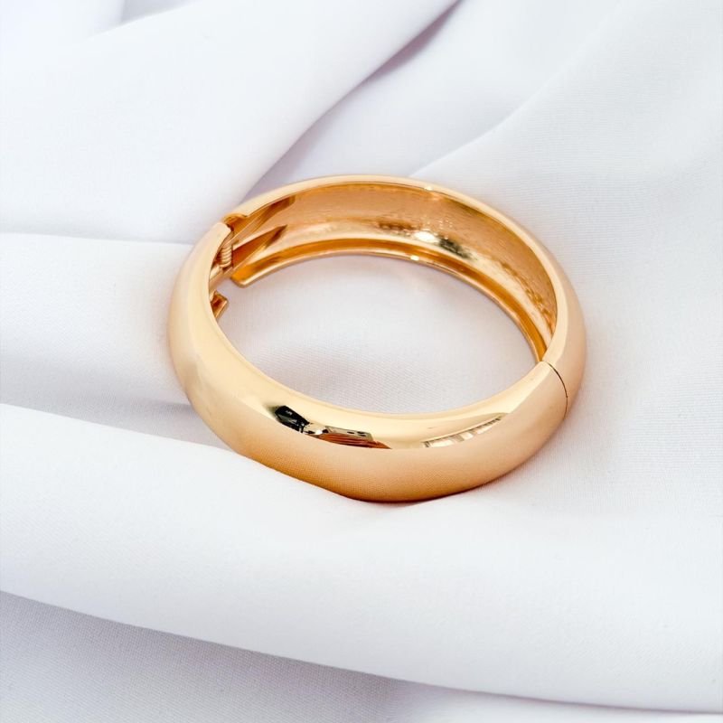 BRACELETE ARTICULADO REDONDO EM OURO 18K