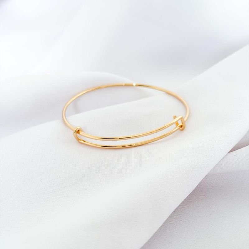 BRACELETE DE ENCAIXE EM FIO EM OURO 18K