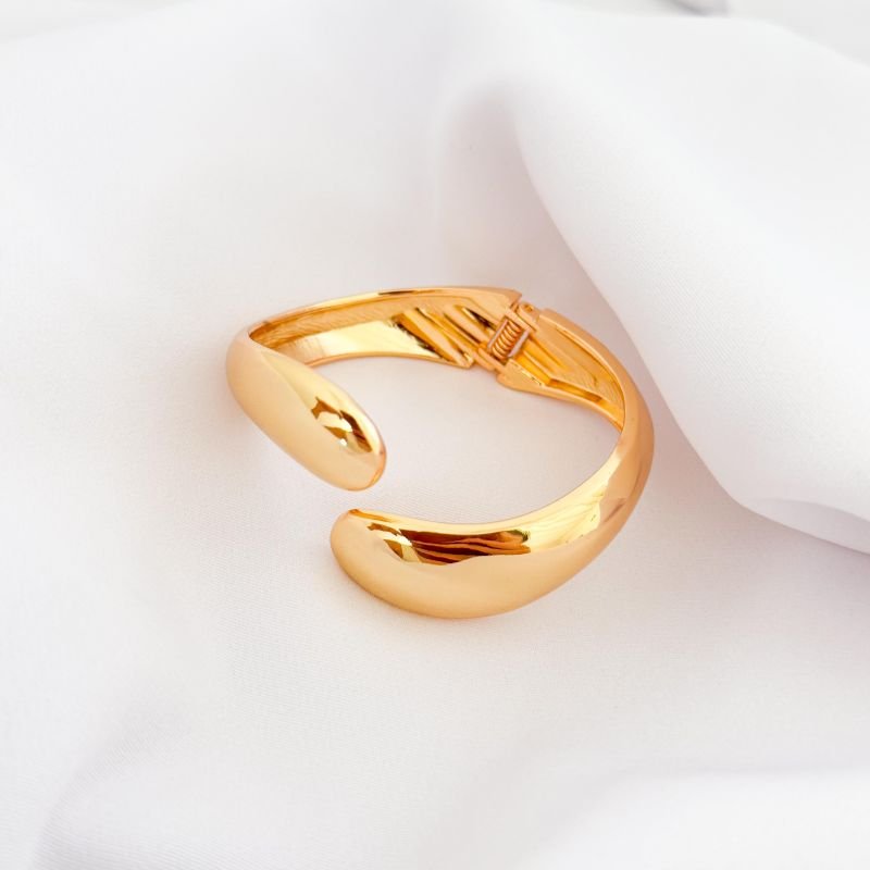 BRACELETE GOTA DUPLA EM OURO 18K