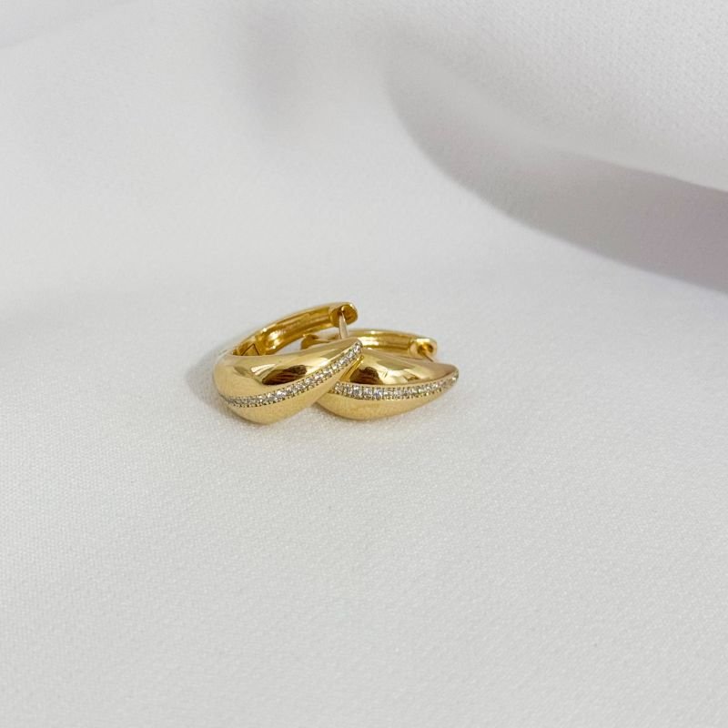 BRINCO ARTICULADO 1 FILEIRA ZIRCONIA EM OURO 18K