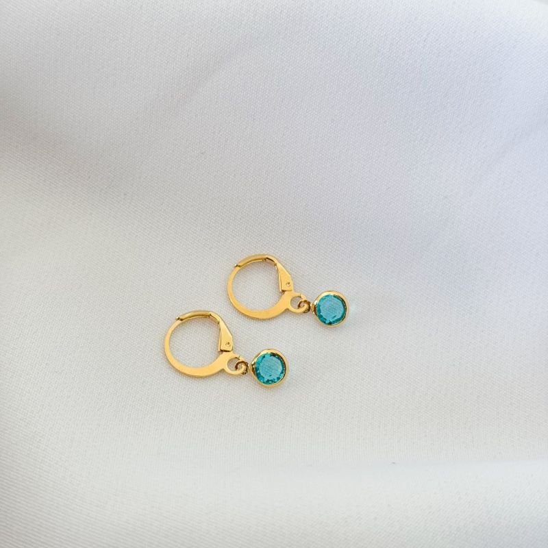 BRINCO ARTICULADO COM PONTO DE LUZ 7MM EM OURO 18K