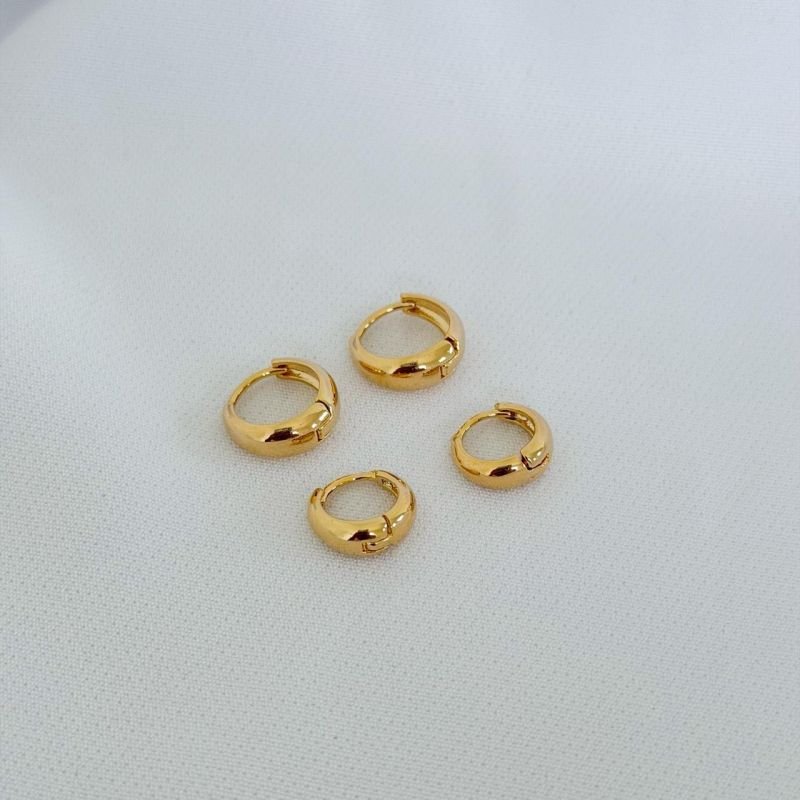 BRINCO ARTICULADO DUPLA LISA EM OURO 18K