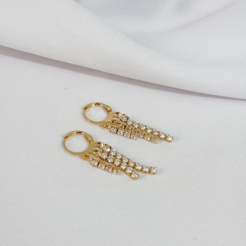 BRINCO ARTICULADO RIVIERA DEGRADE EM OURO 18K