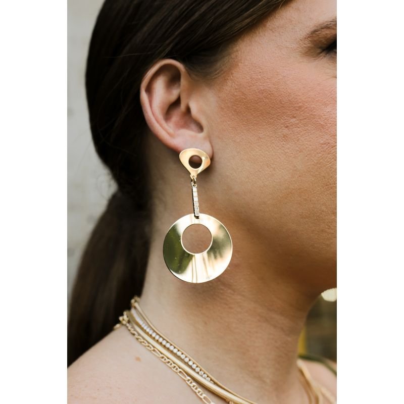 BRINCO GRANDE COM ACESSÓRIO EM ZIRCONIAS EM OURO 18K