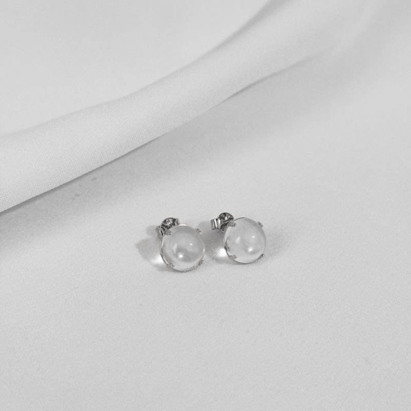 BRINCO PEDRA DA LUA EM OURO 18K