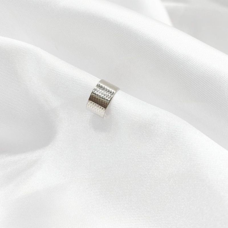 BRINCO PIERCING CHAPA EM RÓDIO BRANCO
