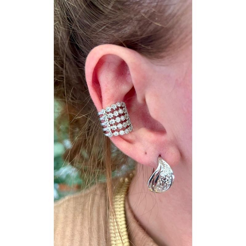 BRINCO PIERCING EM ZIRCÔNIAS