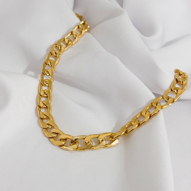 CHOCKER ALUMINIO EM OURO 18K