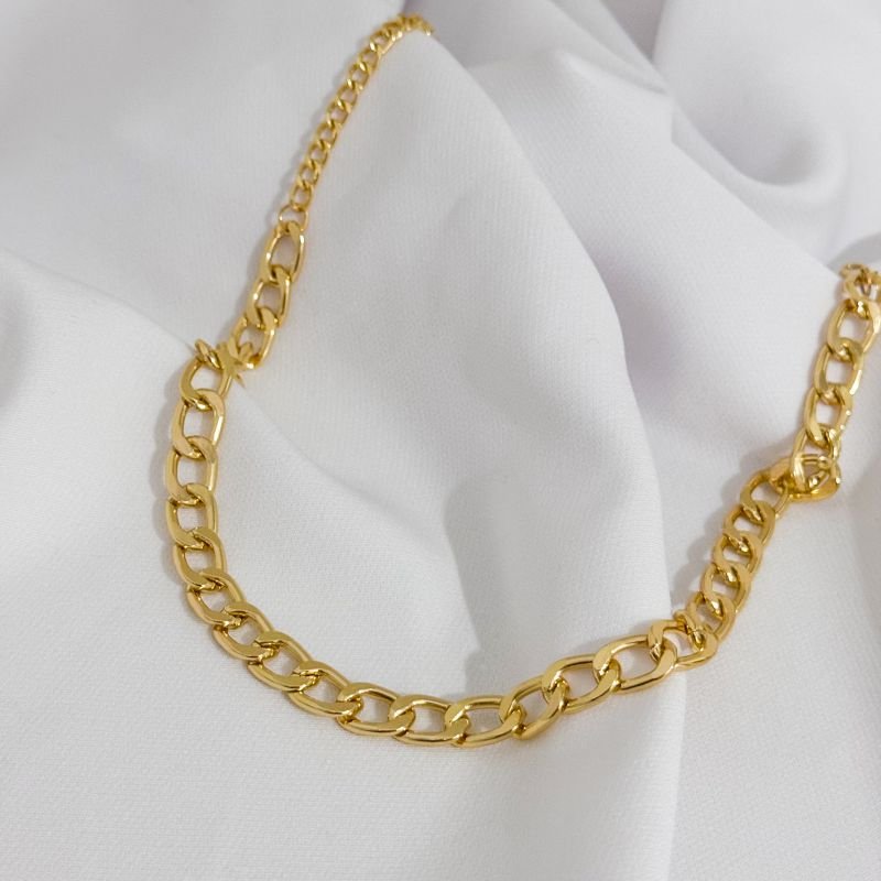 CHOCKER ALUMINIO EM OURO 18K