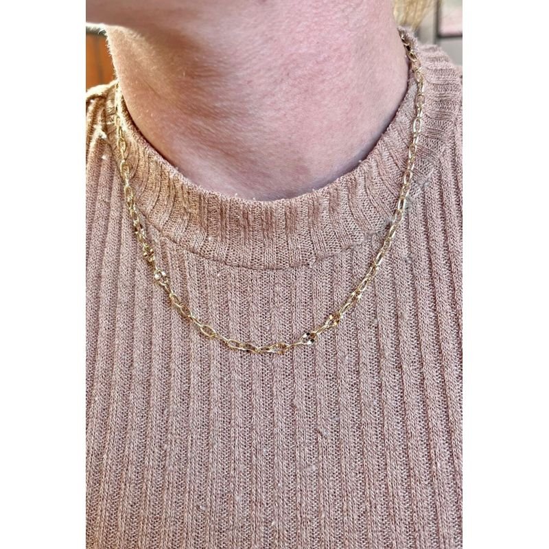 CHOCKER CADEADO 1X1 BALÃO 0,80MM 38CM+10 EXTENSOR EM OURO 18K