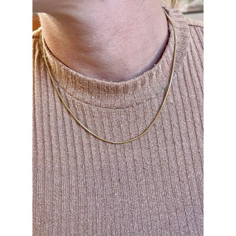 CHOCKER RABO DE RATO 38CM EM RÓDIO BRANCO