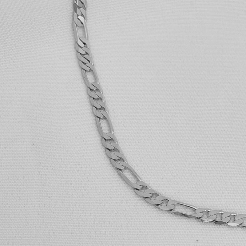 COLAR 60CM GROUMET ALTERNADO 3X1 EM RÓDIO BRANCO