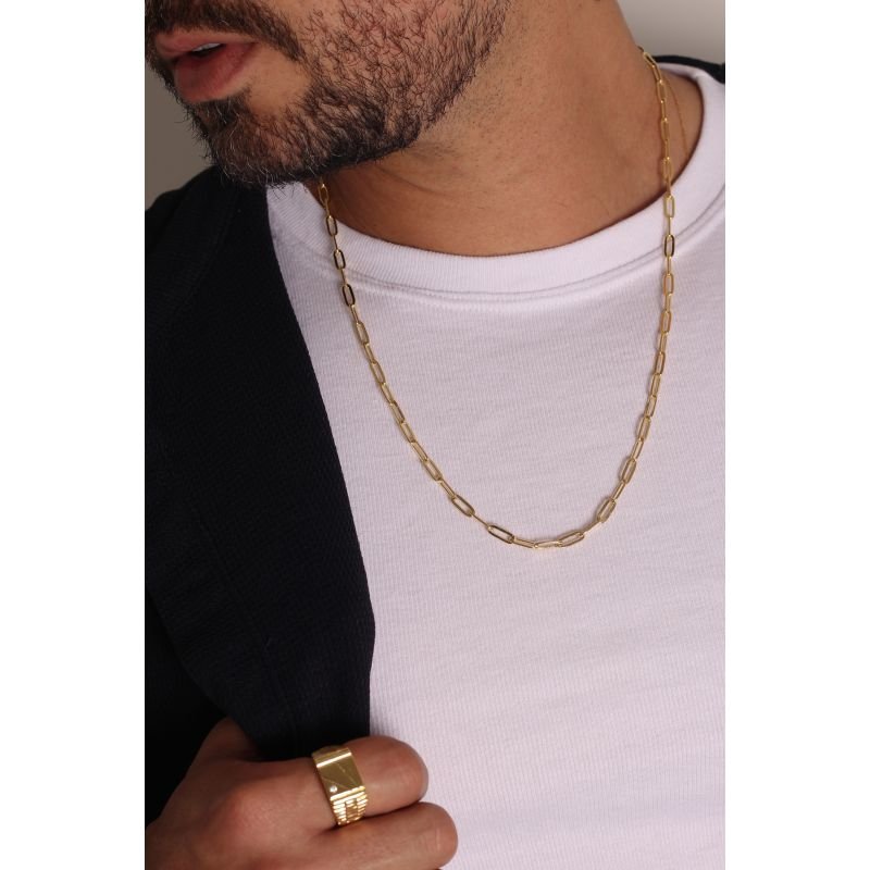 COLAR CARTIER GROSSA 60CM EM OURO 18K