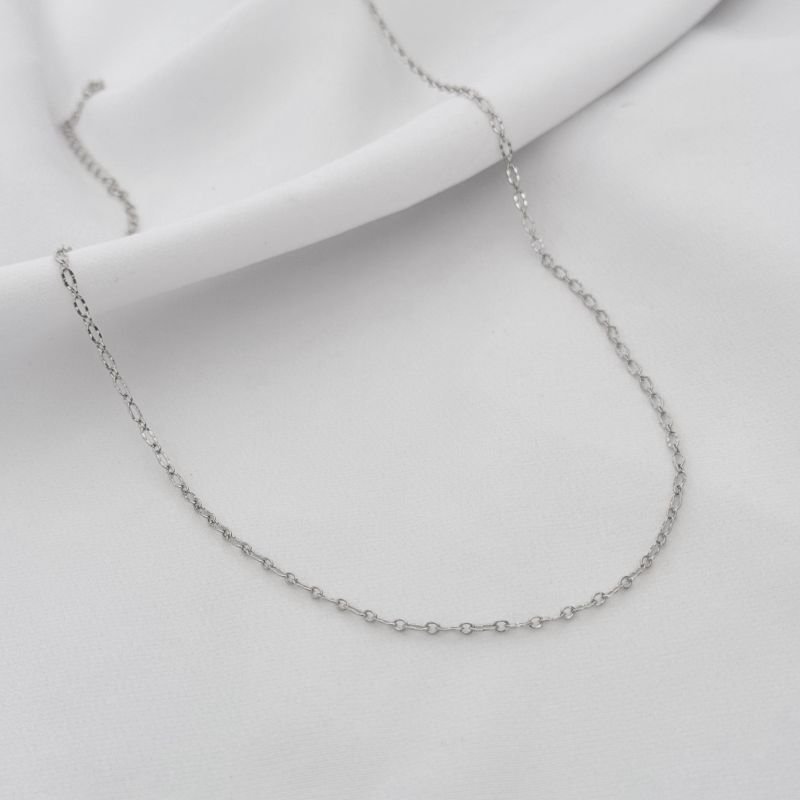 COLAR CORR CADEADO BOLINHA 0,6MM 45CM EM OURO 18K