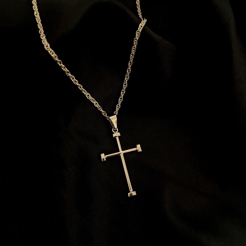 COLAR CRUZ LISA 35MM EM OURO 18K