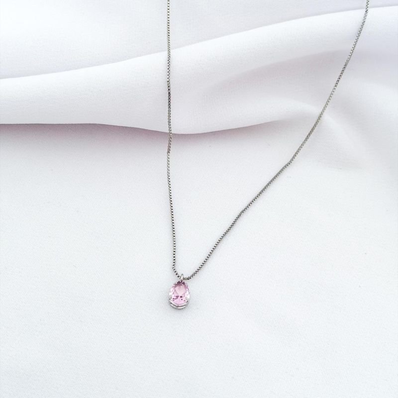 COLAR GOTA 6X8 45CM EM RÓDIO BRANCO