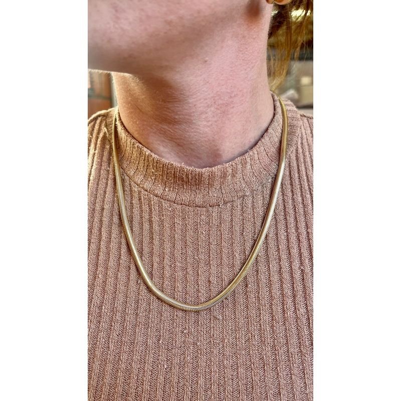 CORR MALHA 45CM EM OURO 18K