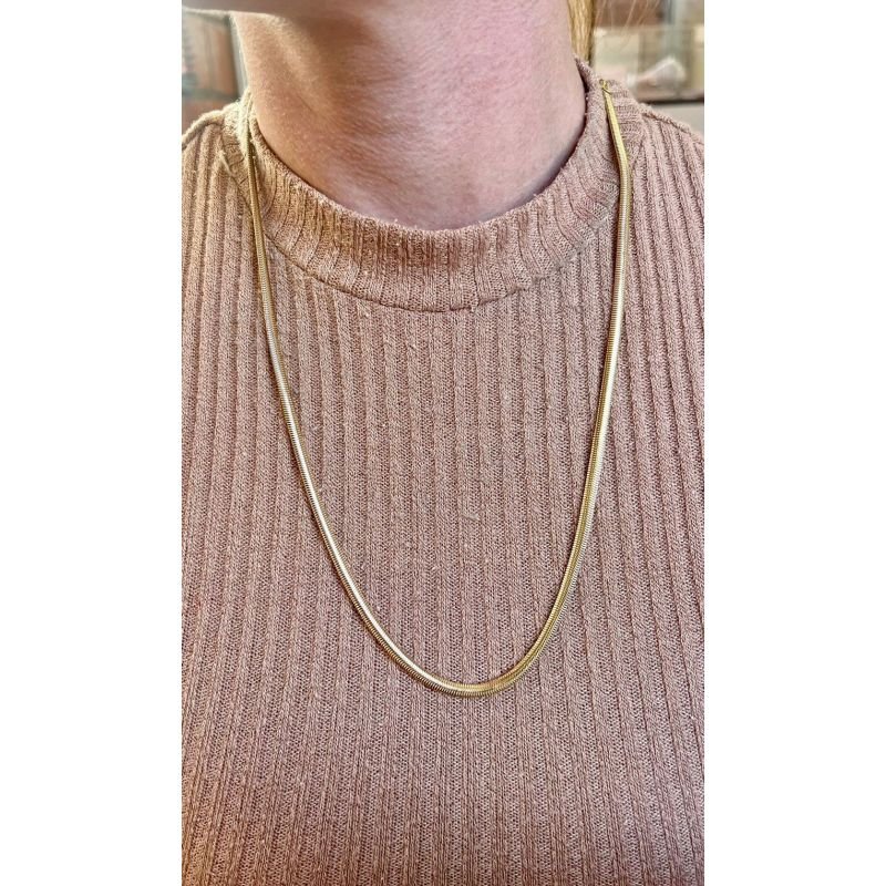 CORR MALHA 60CM EM OURO 18K