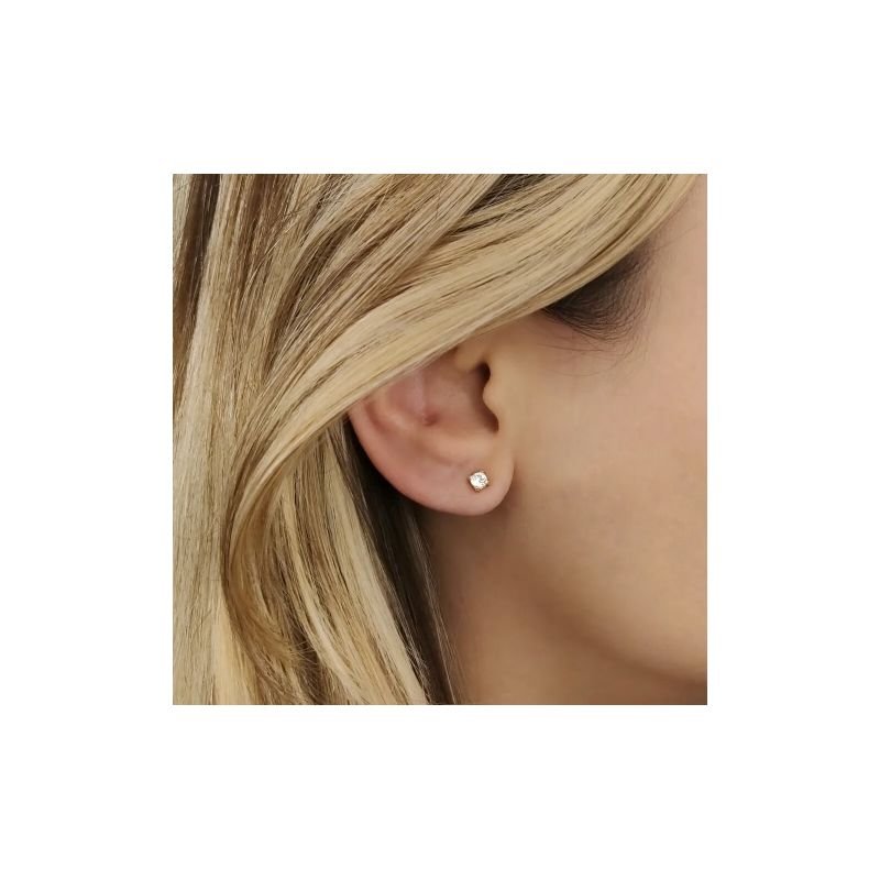 MICRO PONTO DE LUZ CRISTAL EM OURO 18K