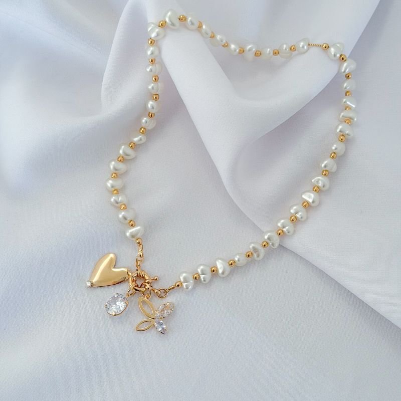 PINGENTE ASA BORBOLETA COM ZIRCONIA NAVETE EM OURO 18K