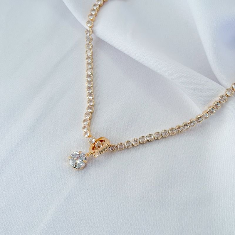 PINGENTE COM ARGOLA CRAVEJADA ZIRCONIA 10MM EM OURO 18K