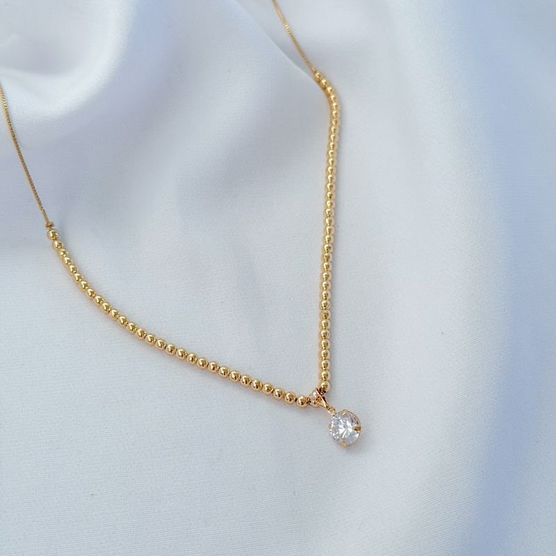 PINGENTE REDONDO 8MM EM OURO 18K