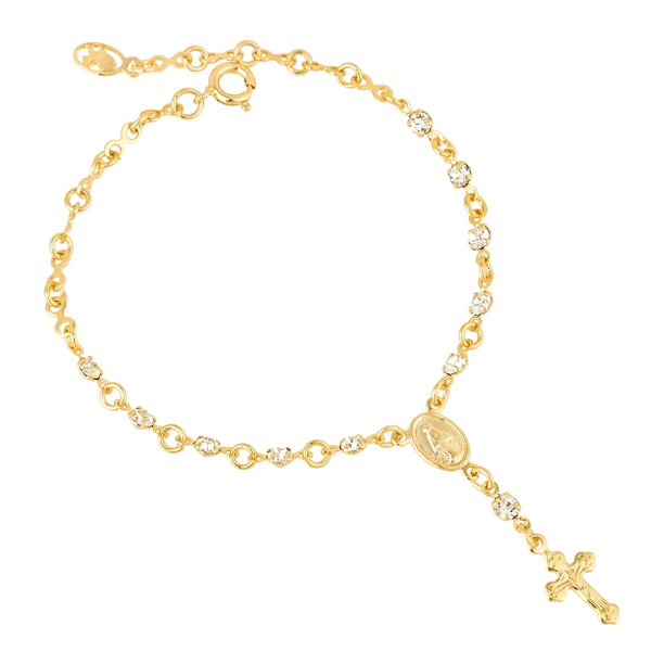 PULSEIRA TERÇO 18 CM EM OURO 18K