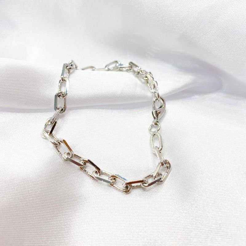 PLO232 - PULSEIRA CARTIER 18CM EM RÓDIO BRANCO