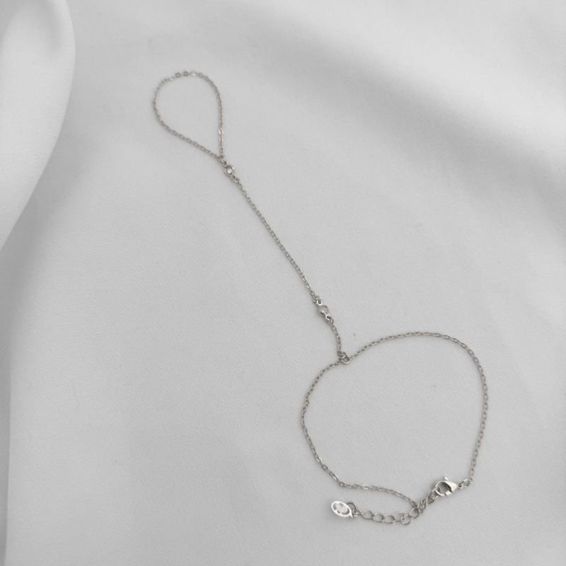 PULSEIRA DE MÃO EM RÓDIO BRANCO