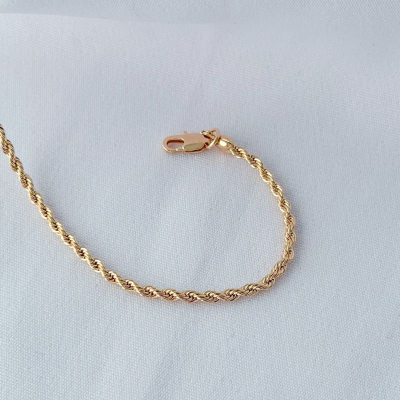 PULSEIRA FIO BAIANO DE 2.0MM EM OURO 18K