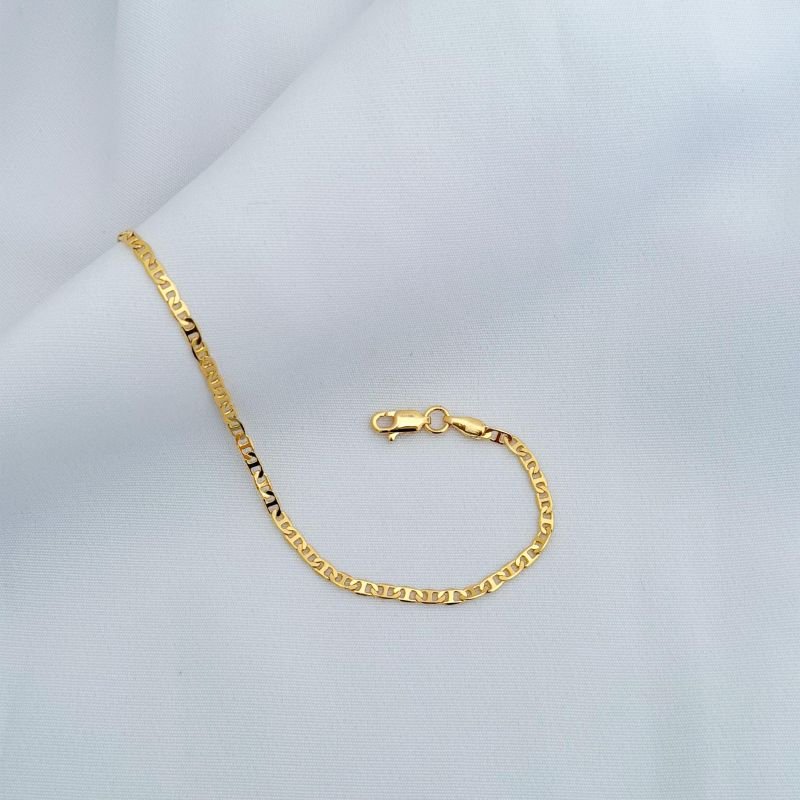 PULSEIRA GUCCI COM CRUZ 20CM EM OURO 18K