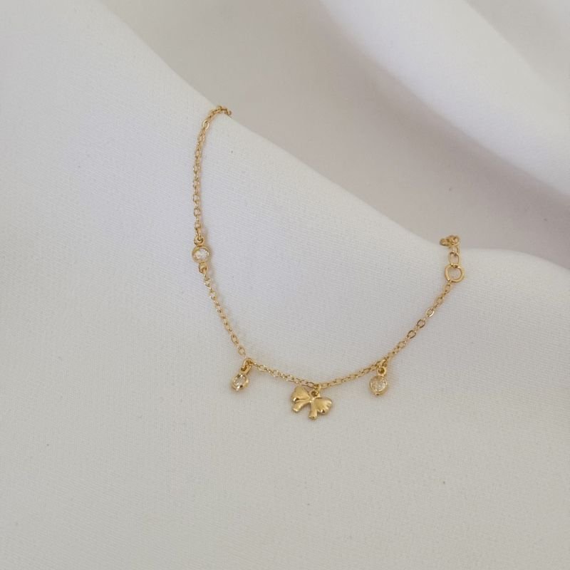 PULSEIRA INFANTIL COM ZIRCONIA CARRE COLORIDAS EM RÓDIO BRANCO