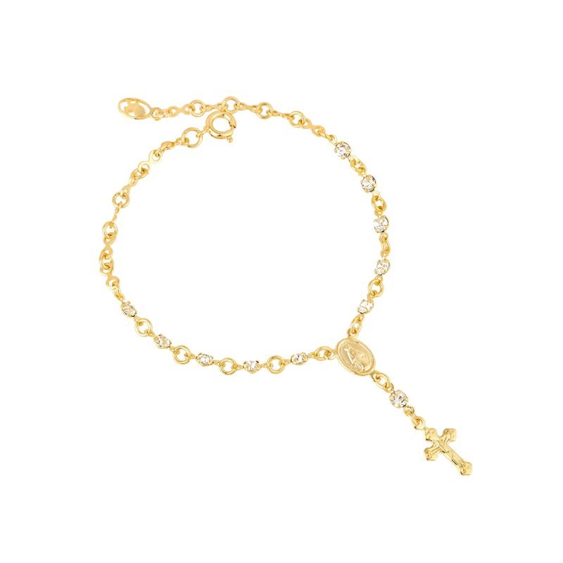 PULSEIRA TERÇO 18 CM EM OURO 18K