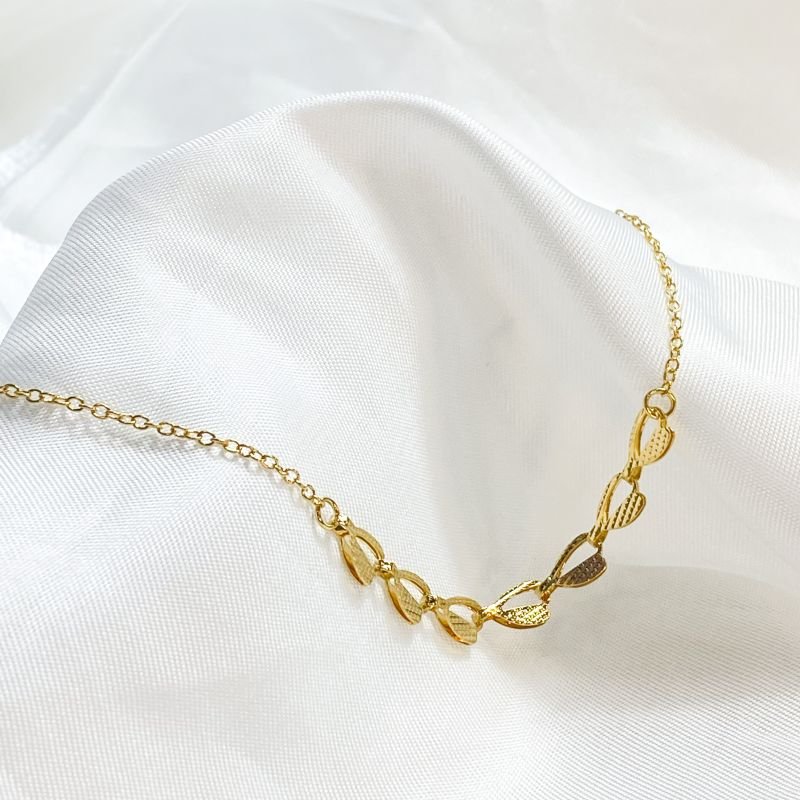 TORNOZELEIRA DETALHADA EM OURO 18K