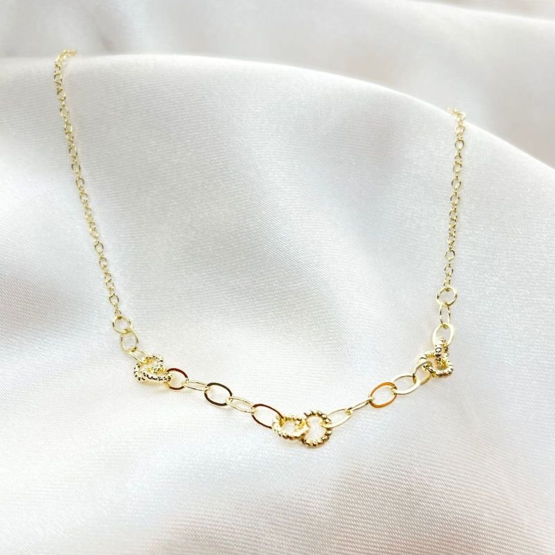 TORNOZLEIRA ELOS EM OURO 18K